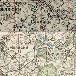 Налазки на старой карте РККА