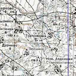 Щётники на старой карте РККА
