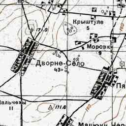 Белорусская на старой карте РККА