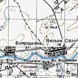 Шкунтики на старой карте РККА