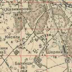 Степная на старой карте РККА