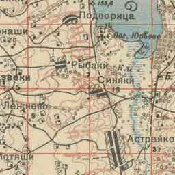Вымно на старой карте РККА