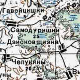 Высокие на старой карте РККА