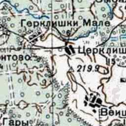 Янанишки на старой карте РККА