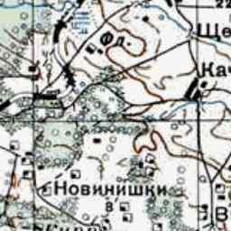 Подъясенка на старой карте РККА
