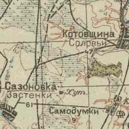 Александрия на старой карте РККА