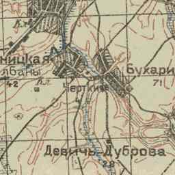 Ляды на старой карте РККА