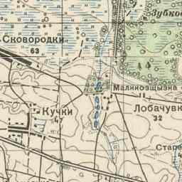 Лобачёвка на старой карте РККА