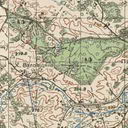 Крыжовка на старой карте РККА
