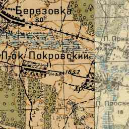 Покровский на старой карте РККА