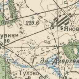 Калиновка на старой карте РККА