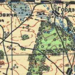Альбинки на старой карте РККА