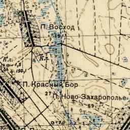 Городок на старой карте РККА