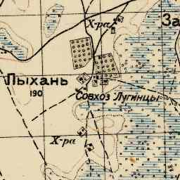 Середняцкий на старой карте РККА