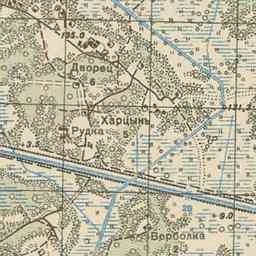 Дворец на старой карте РККА