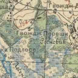 Хомутины на старой карте РККА