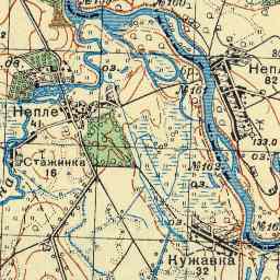 Непли на старой карте РККА