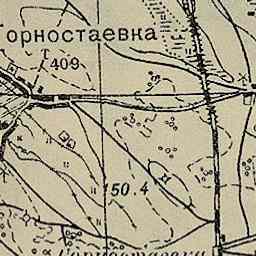 Поддобрянка на старой карте РККА
