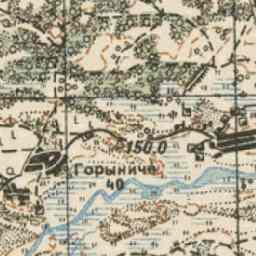 Невель на старой карте РККА