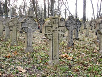 Нов. Свержень, кладбище христианское: могилы польских солдат