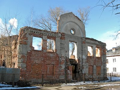 Витебск, синагога  Большая Любавичская (руины)