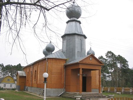 Воропаево, церковь Воскресенская (дерев.)
