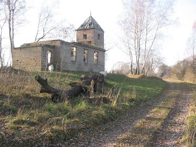 Юшковичи (Мядел. р-н), костел (руины)